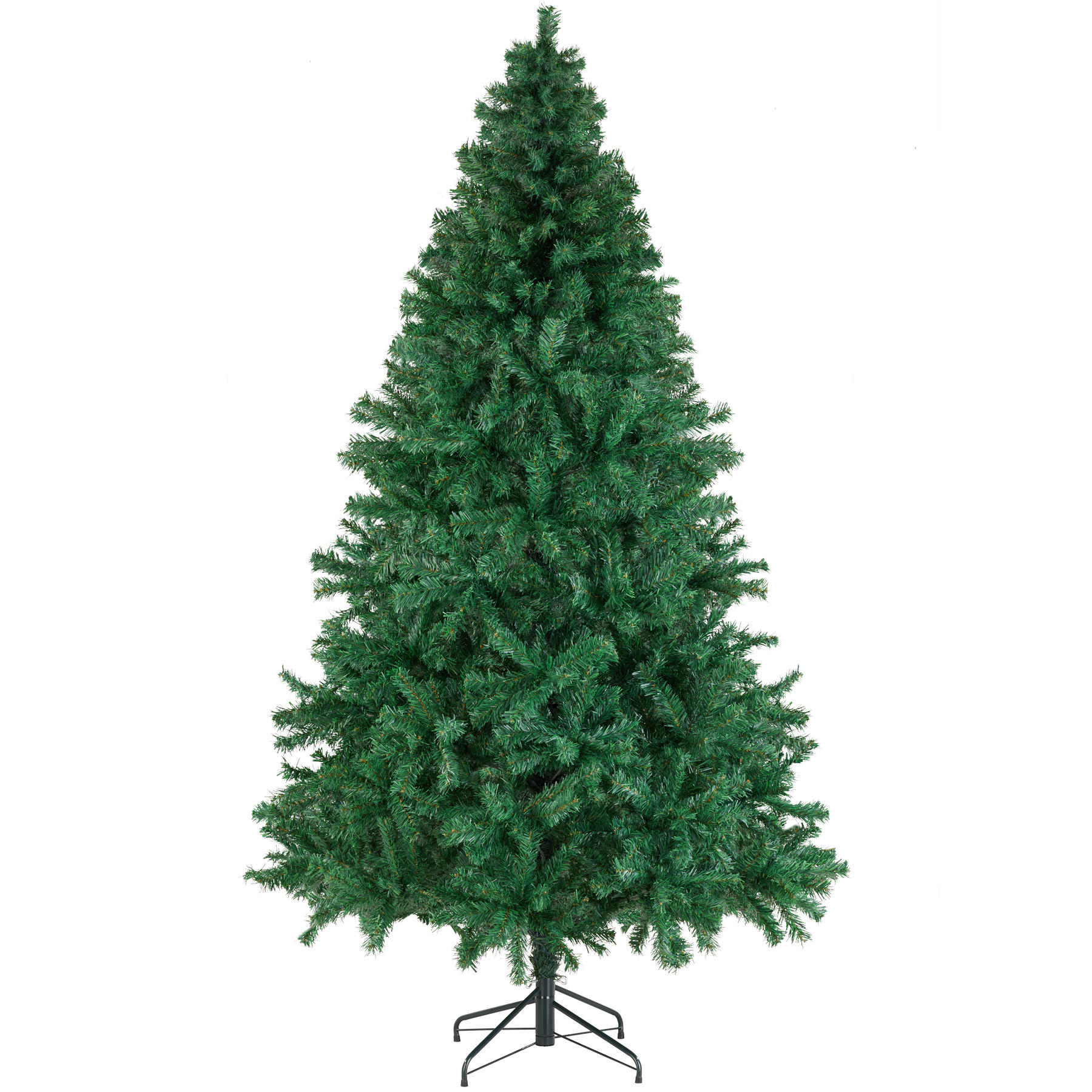 WEIHNACHTSBAUM Dasher,pulverbeschichteter Metallständer mit Kunststoffkappen ,grün - Grün, Kunststoff (210cm) - tectake