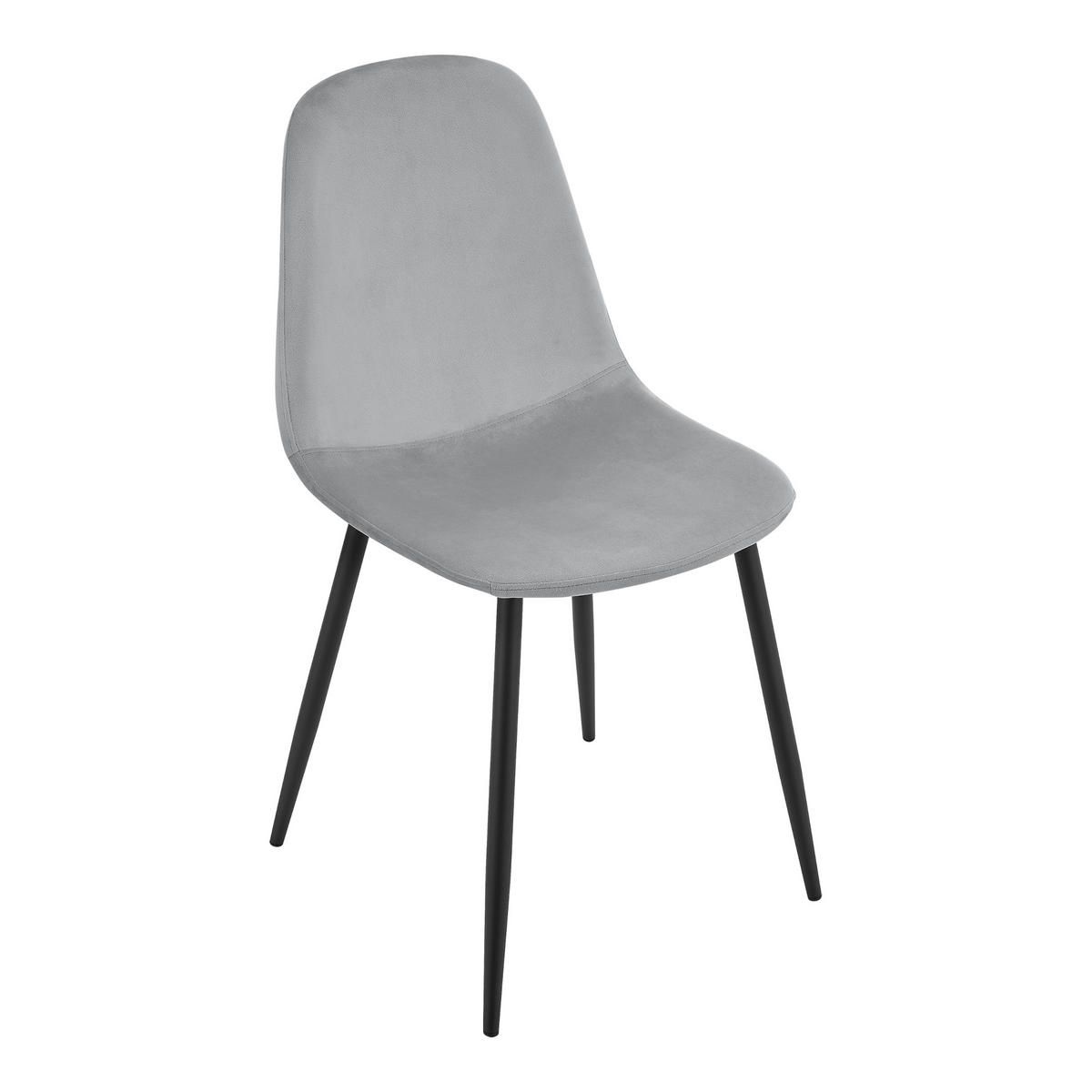 ESSZIMMERSTUHL Nöstach im 2er-Set - Grau, Metall (44/87/51cm) - [en.casa]