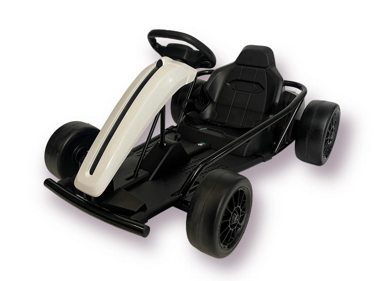 KINDER ELEKTROQUAD Go-Kart weiß - Weiß, Kunststoff (110/77/54cm) - TPFLiving