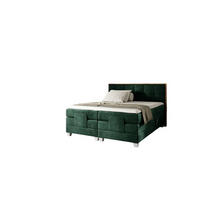 BOXSPRINGBETT Elektrisch Henry - Grün, Holzwerkstoff/Textil (120/200cm) - Fun Möbel