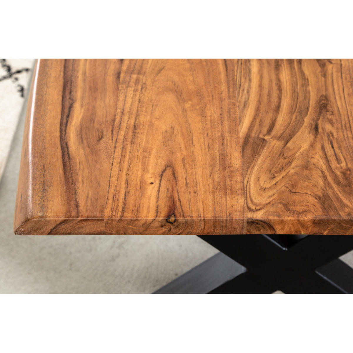 COUCHTISCH MAMMUT Akazie Honey Finish 120 cm - Braun, Holz (60/120/45cm) - riess-ambiente