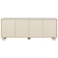 KOMODA Adel se 4 dvířky a kulatými nožkami, 204 cm, bezúchytková, kašmír - kašmírová, kompozitní dřevo (204/81/38cm) - Beautysofa