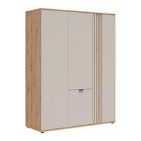 SCHRANK 4 Türen Ezra Kaschmir - Beige, Holzwerkstoff (150.5/195.5/56cm) - Petits-meubles