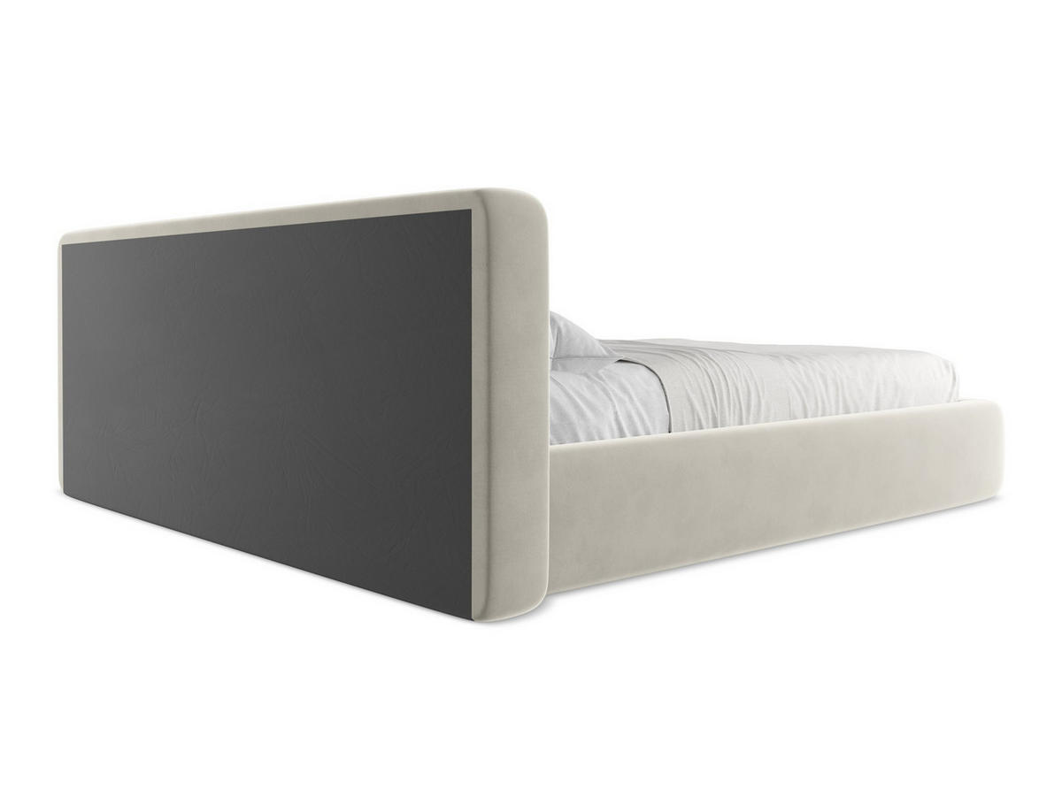 POLSTERBETT mit Bettkasten und Lattenrost 220x225 Creme - Perlmutt/Creme, Kunststoff/Textil (180/200cm) - Makamii