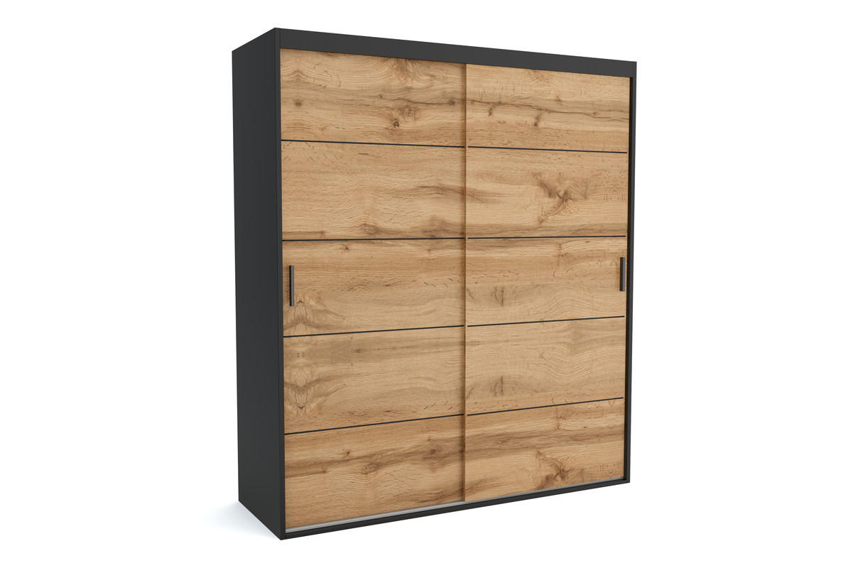 KLEIDERSCHRANK MAT A Braun 130x60x205 cm - Braun, Holzwerkstoff (130/205/60cm) - FURNLUX
