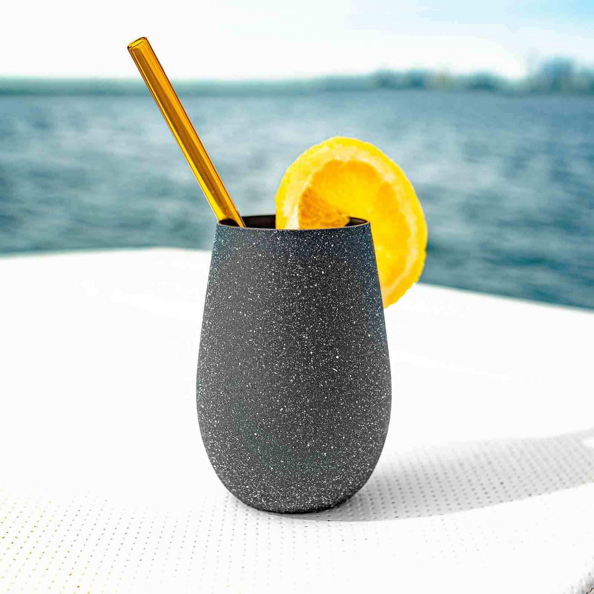 BECHER Stones basalt 465 ml 6er Set - Dunkelgrau, Glas (0.465L) - Stölzle Lausitz