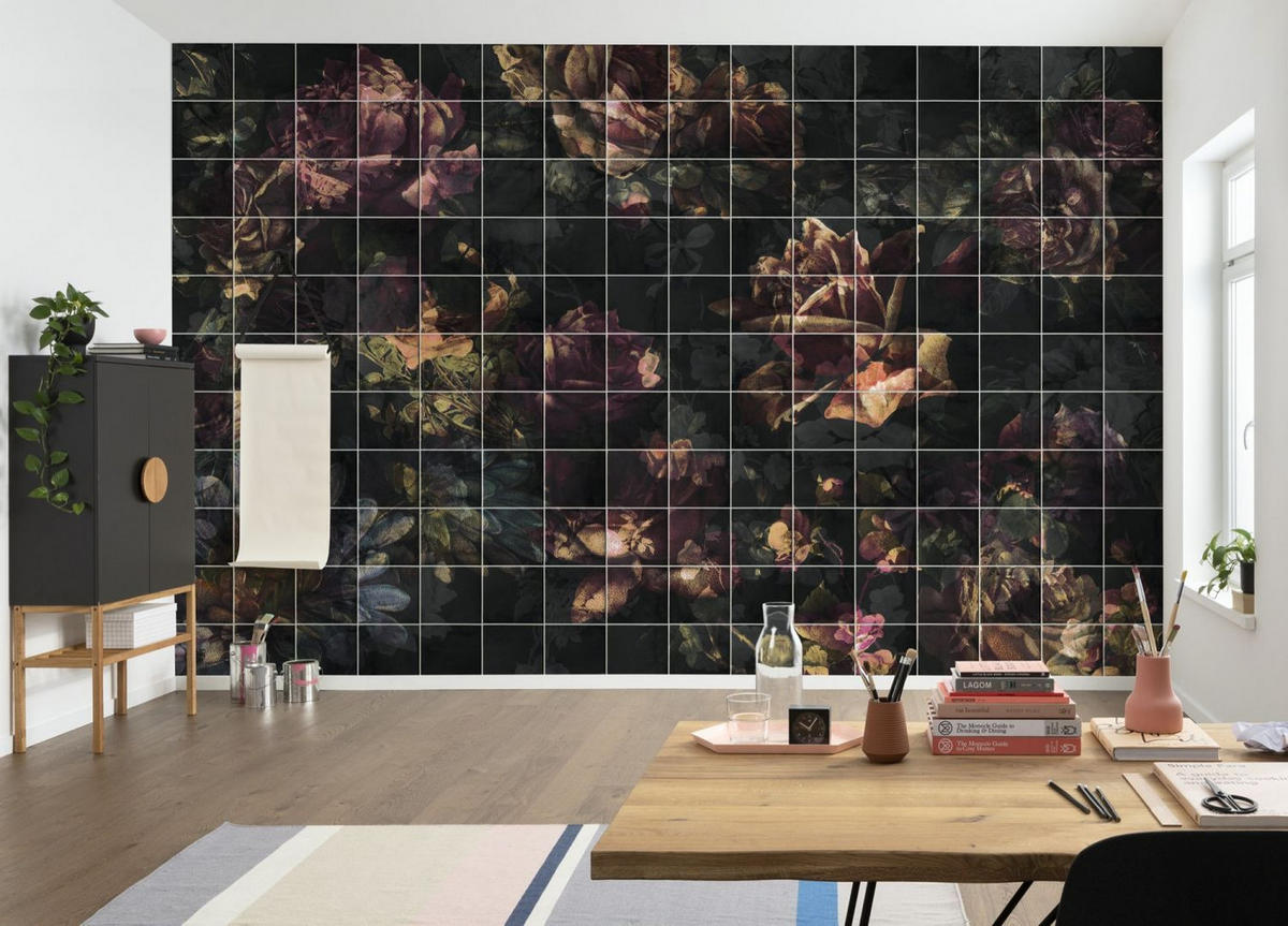 FOTOTAPETE Blumen 400 x 280 cm - Multicolor, Papier (400/280cm) - Sanders & Sanders
