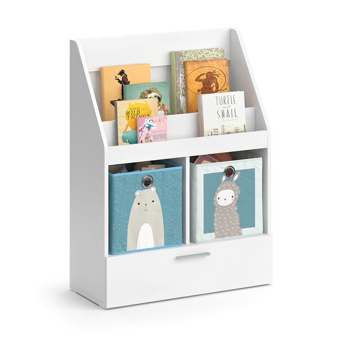 DĚTSKÁ POLIČKA Luigi Bílá - bílá, kompozitní dřevo (72/96.2/31.2cm) - Vicco