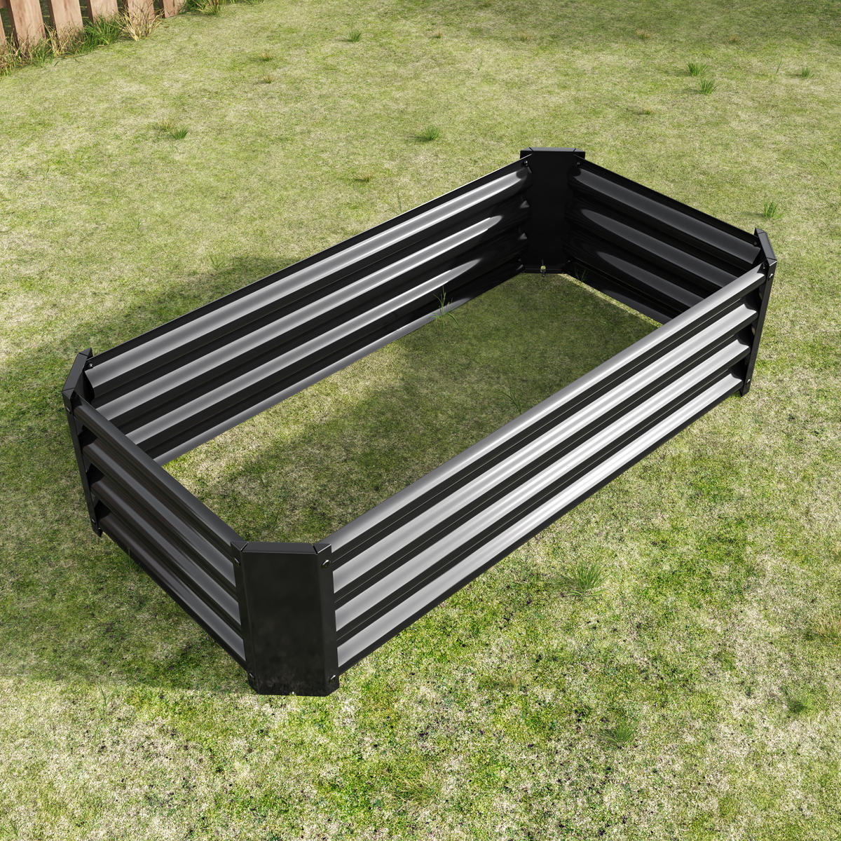 HOCHBEET Metall robust offen anthrazit - Schwarz, Metall (120/30/60cm) - Fortuna Lai