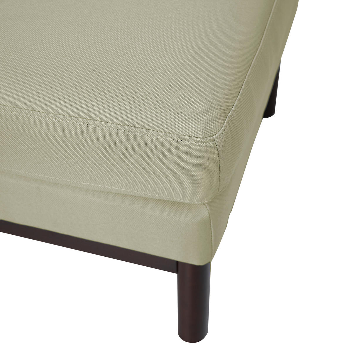 HOCKER HOLLY Weiß/Braun - Weiß, Textil (56/44/56cm) - SVITA