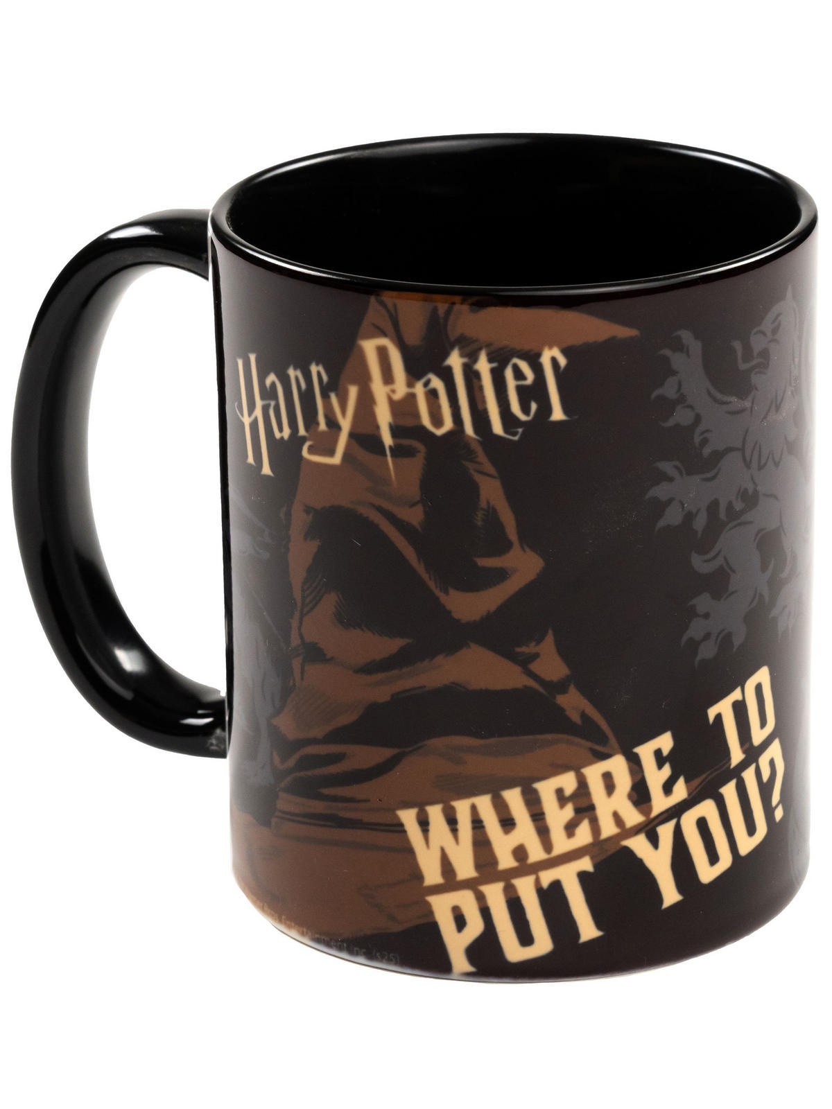 KAFFEEBECHER Harry Potter Hogwarts Sorting Hat Schwarz 320 ml - Schwarz, Keramik (0.32L) - United Labels