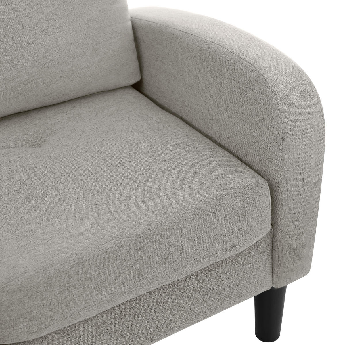 ECKSOFA 166/118/77 cm Grau - Grau, Textil (118/166cm)