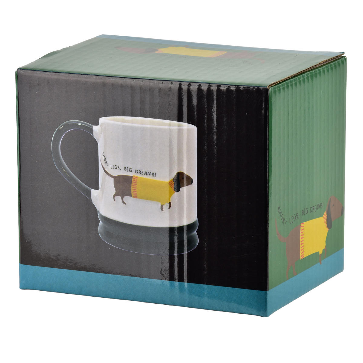 HRNEK Doxie, porcelán, 320 ml, černý - černá, keramika (0.32L) - Mondex