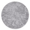 TEPPICH Hochflor Shaggy waschbar Unifarben Schlafzimmer schmutzabweisend Hellgrau Rund 160D - Grau, Textil (160/160cm) - KADIMA DESIGN