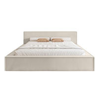 POLSTERBETT Mendocino Classic Low 180x200 cm, Mocca - Greige, Textil (180/200cm) - Fedve