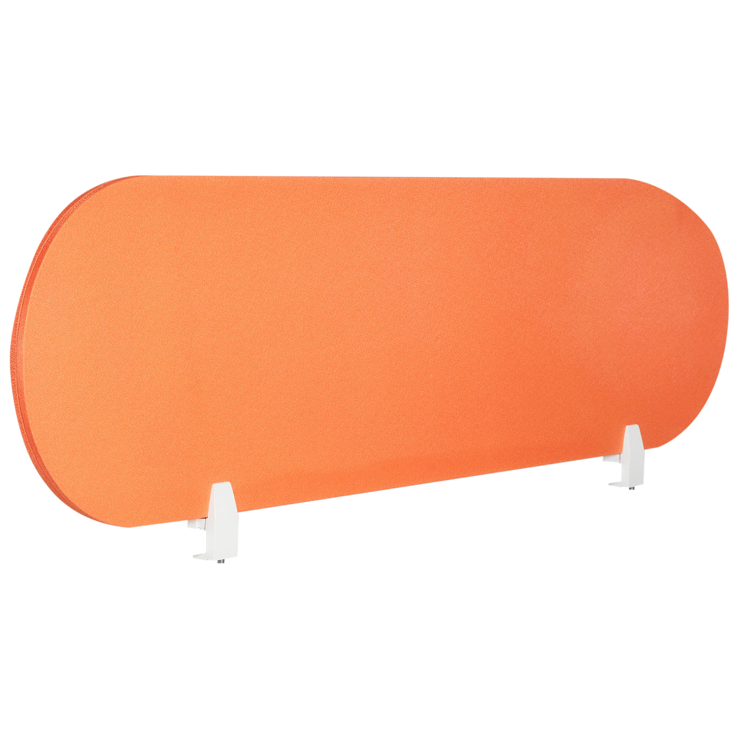 SCHREIBTISCHTRENNWAND 160/40 cm Orange Sparky - Orange, Textil (160/40/1cm) - Beliani