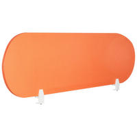 DĚLICÍ STĚNA NA STŮL 160/40 cm Oranžová Sparky - pomerančová, textil (160/40/1cm) - Beliani