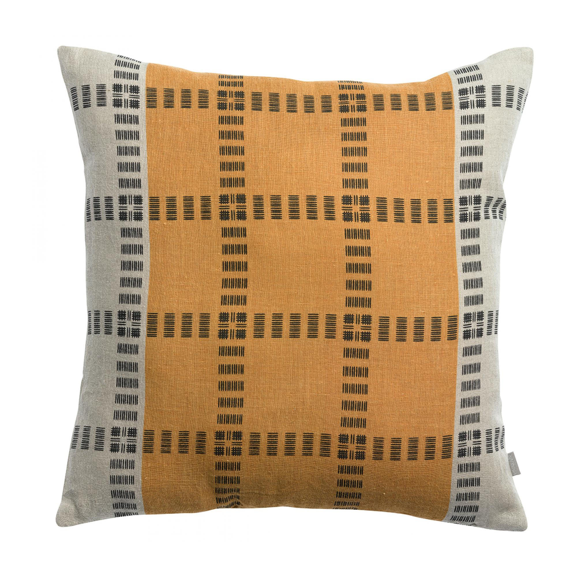 DEKOKISSEN Zeff Eden ocker 45 x 45 cm - Hellbraun, Textil (45/45cm) - Vivaraise