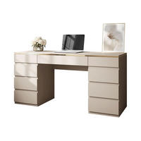 SCHREIBTISCH AURORA DOUBLE KASCHMIR mit Schubladen - Kaschmir, Holzwerkstoff (55/156.8/79.2cm) - Lookway