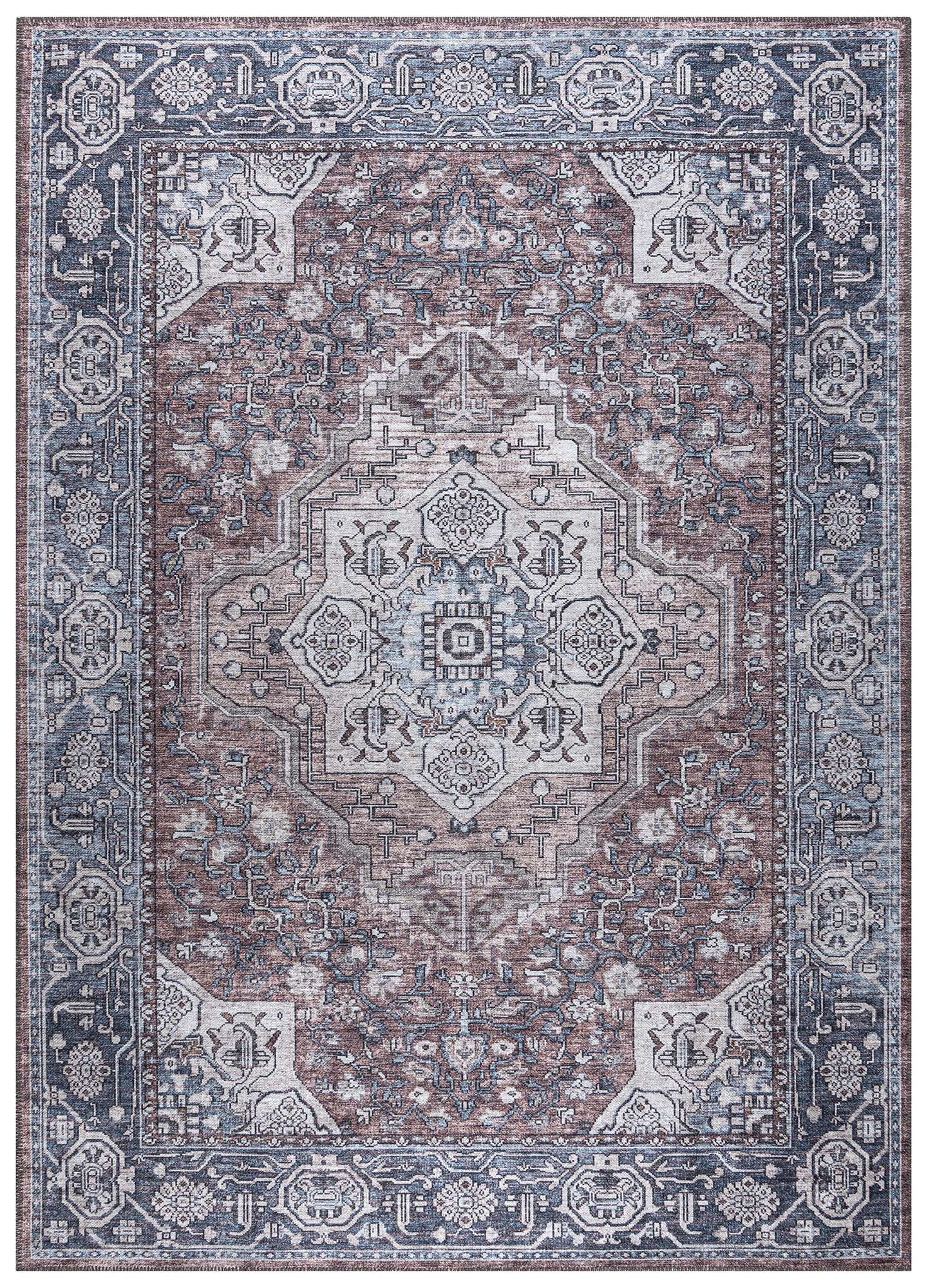 TEPPICH DUBAI mauve orientalisch 120/180 cm - Mauve, Textil (120/180cm) - Tapiso