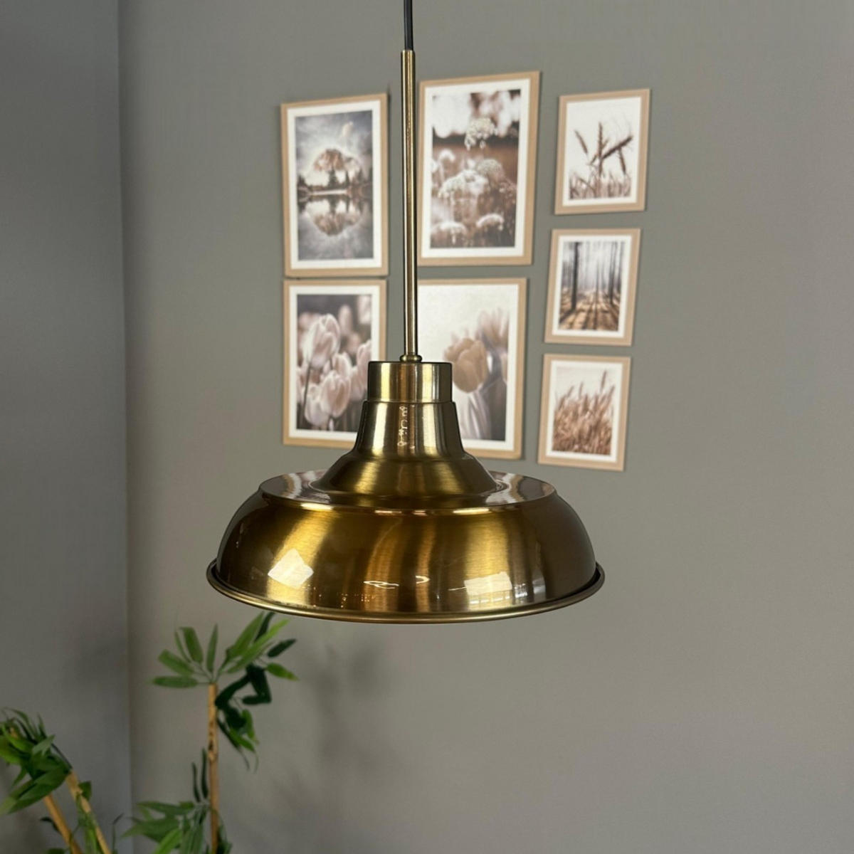 PENDELLEUCHTE IEVeluna - Messingfarben, Metall (26/26/25cm) - Bamyum
