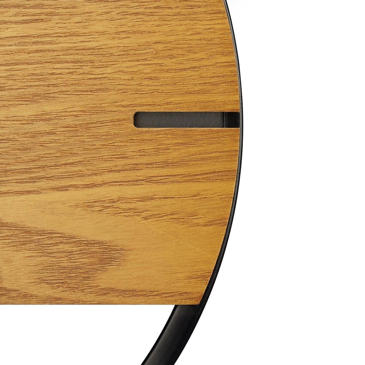 WANDUHR - Hellbraun, Holzwerkstoff/Metall (30/30/4cm) - Relaxdays