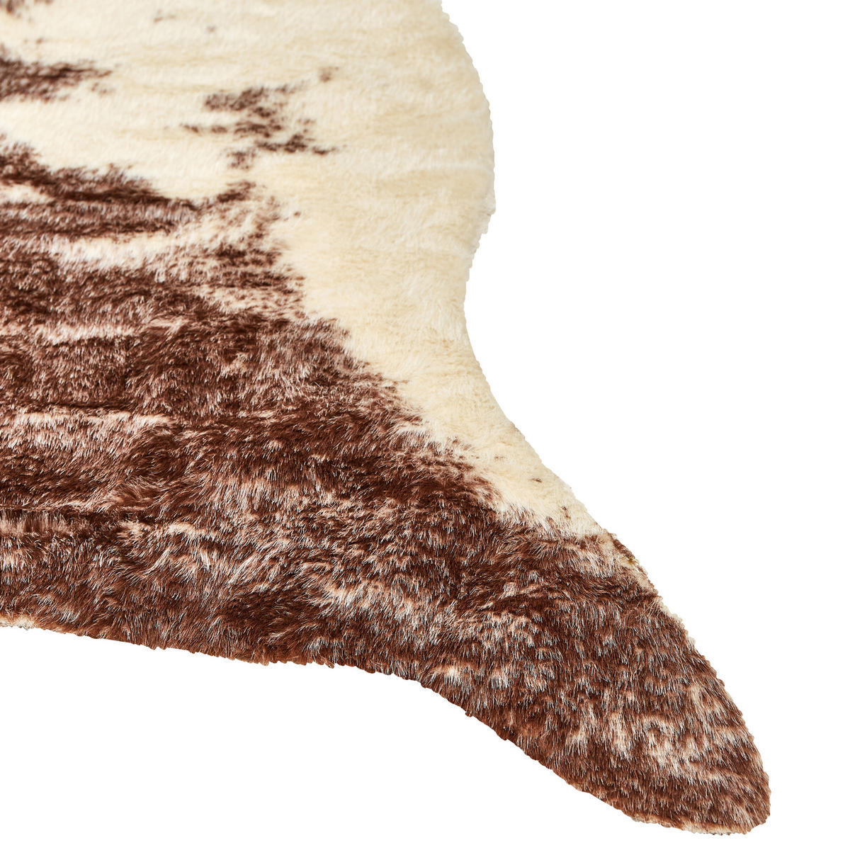 KUHFELL-TEPPICH Zeil 200/150 cm - Beige/Braun, Textil (150/200cm) - Beliani