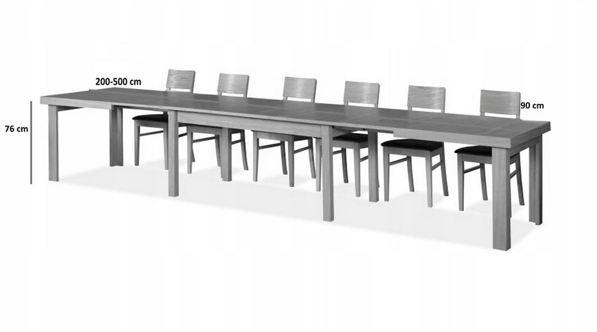 ESSTISCH INFINITO Ausziehbar 200 - 500 / 90 x 76 cm - Eichefarben, Holz (200/90/76cm) - MASSENO