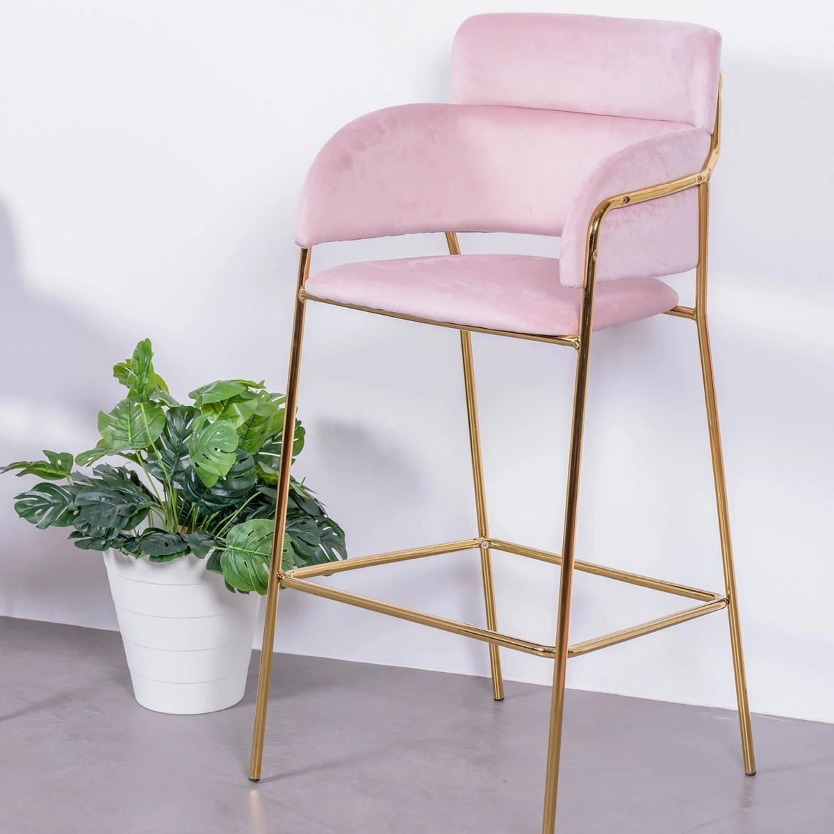 HOCKER Textil Pink - Pink, Textil (54/107/51cm) - Nest Dream