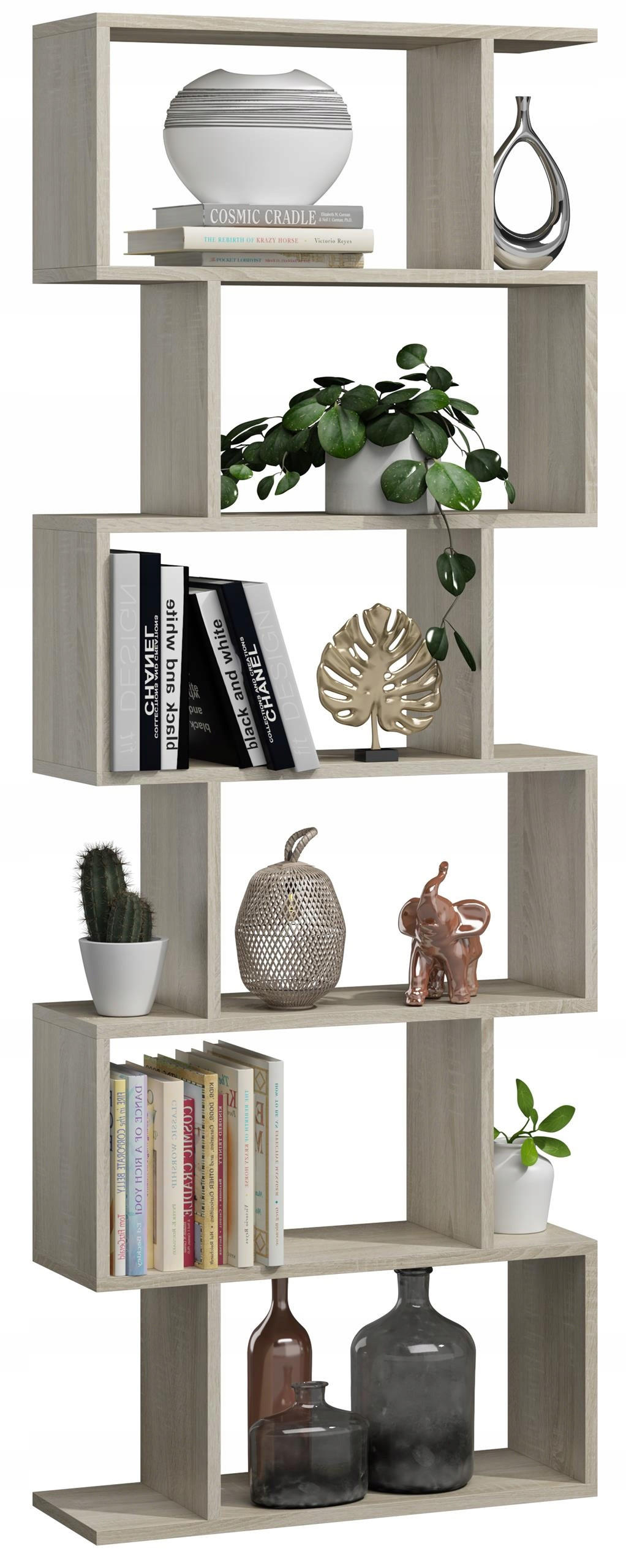 BÜCHEREGAL BASK MAX Sonoma Eiche 76,4/28/210 cm - Sonoma Eiche, Holzwerkstoff (76.4/210/28cm) - Matkam Möbel