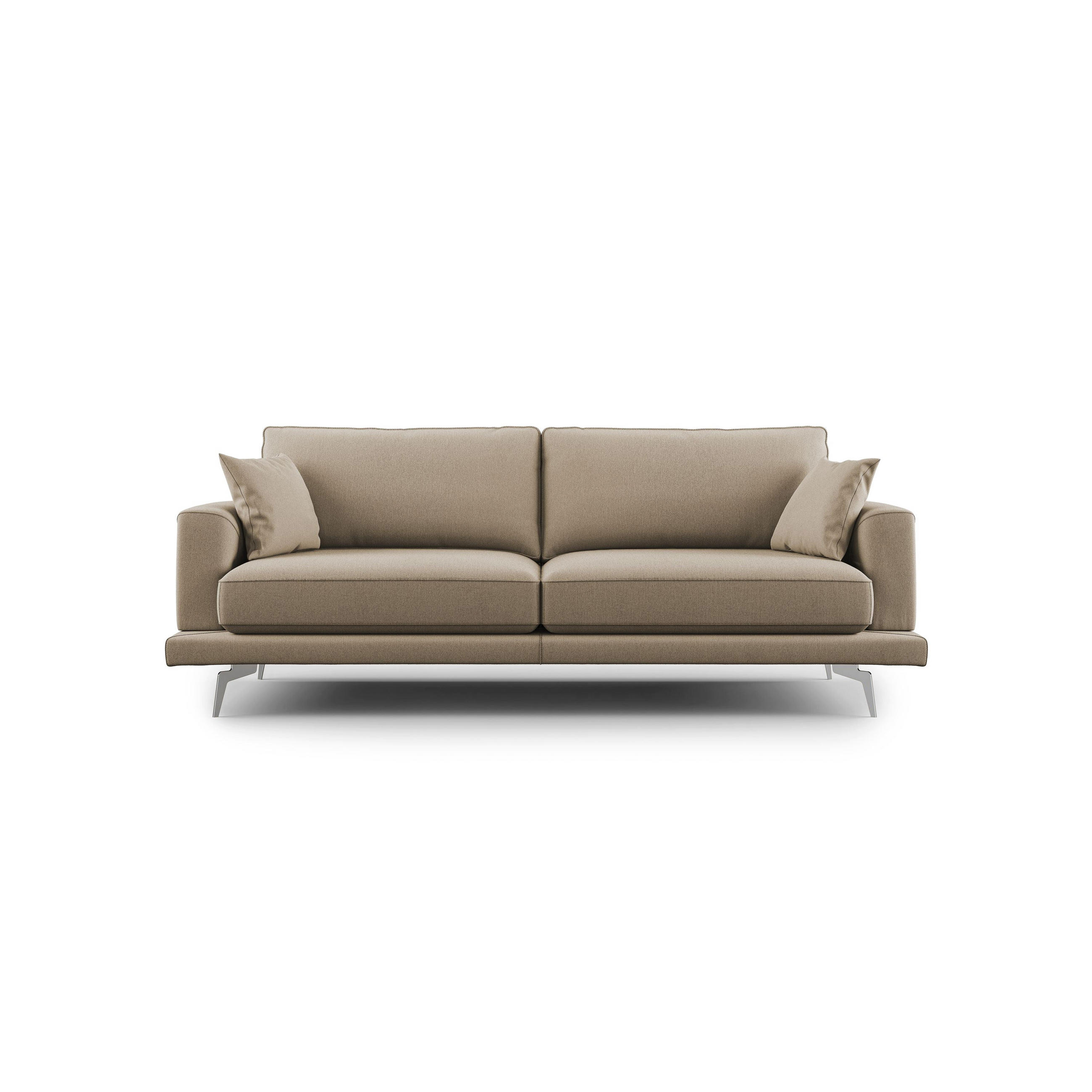 LINEARSOFA Dorian - Sandfarben, Textil (198/88/93cm) - Divani.store