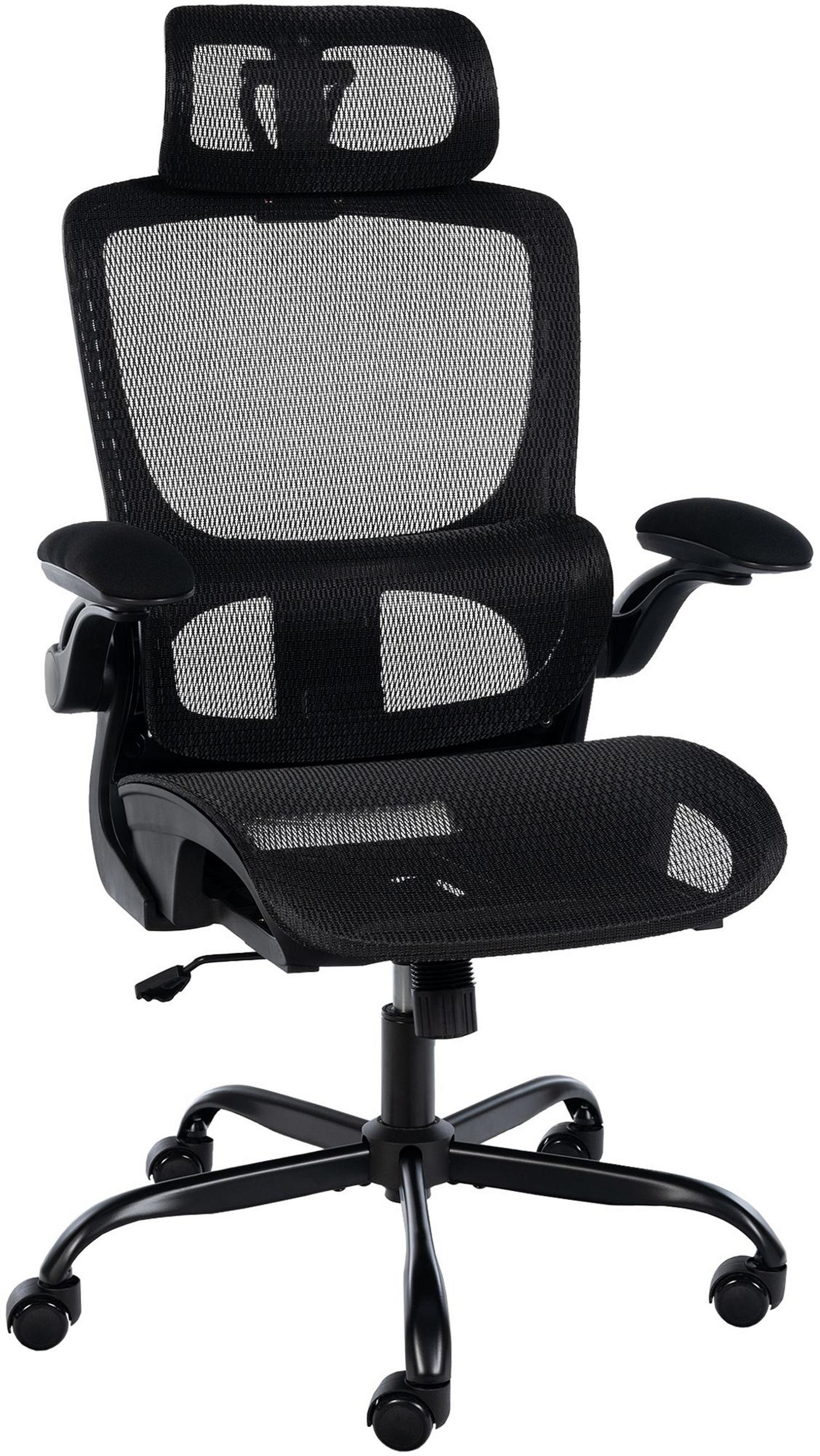 BÜROSTUHL Koven schwarz - Schwarz, Kunststoff/Metall (65/128/65cm) - TPFLiving