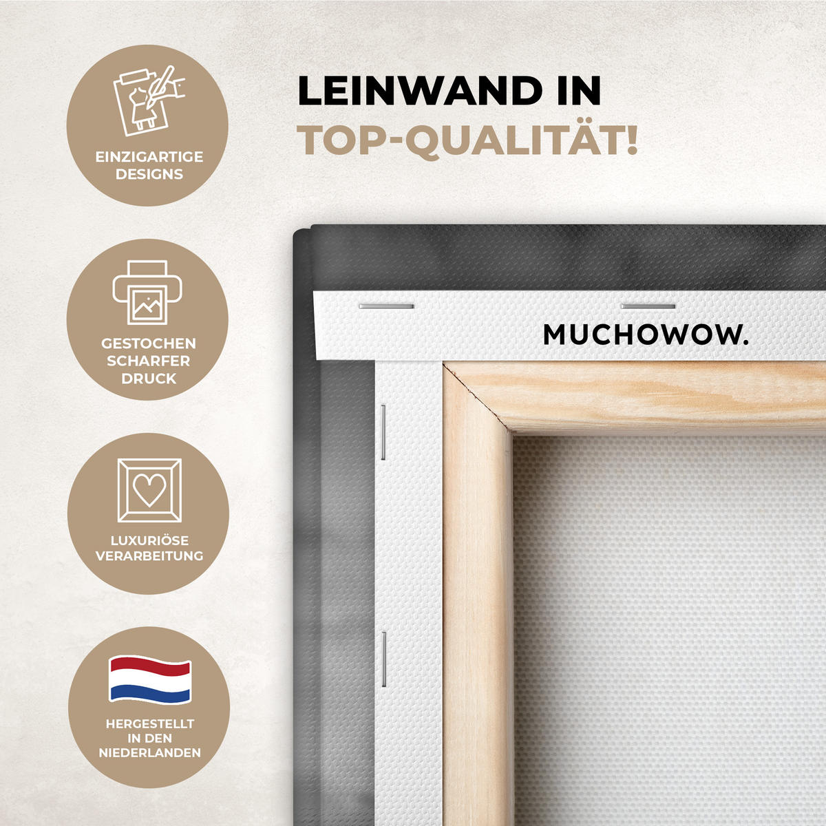 LEINWANDBILD New York - Skyline - Stadt - Blau Deko Groß 90x140 cm - Blaugrau, Textil (90/140cm) - MuchoWow