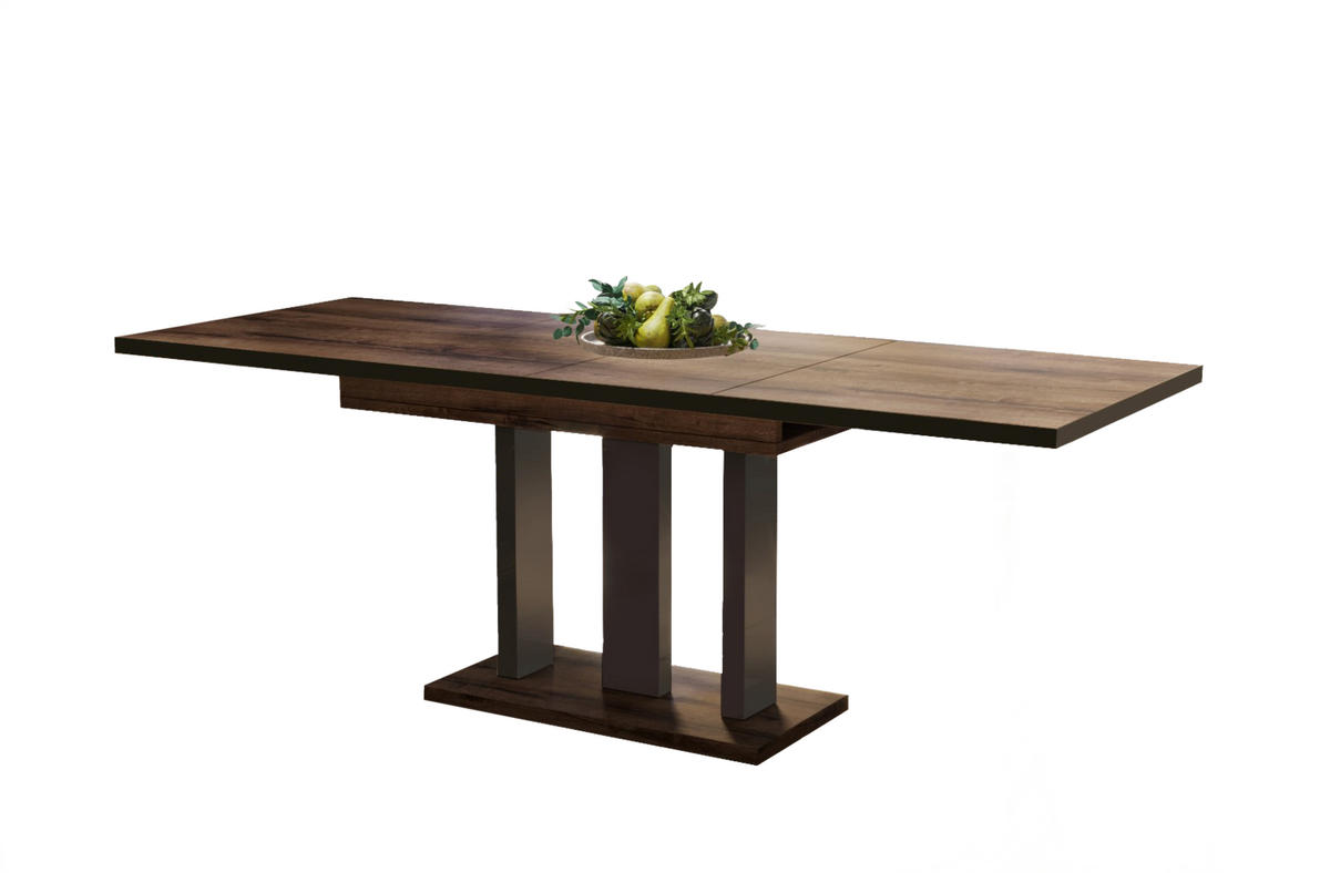 ESSTISCH Appia Special ausziehbar bis 210 cm - Mooreichefarben, Holzwerkstoff (130/80/76cm) - Endo-Moebel