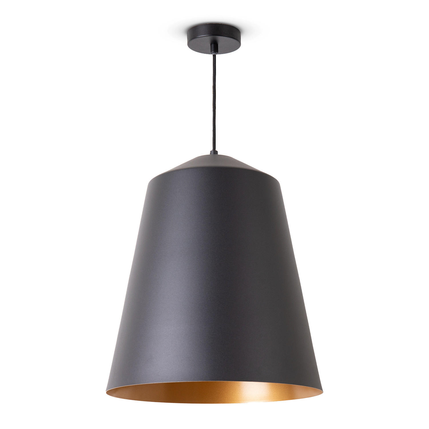 PENDELLEUCHTE Jackson L - Goldfarben, Metall (36.5/36.5/43cm) - Paco Home