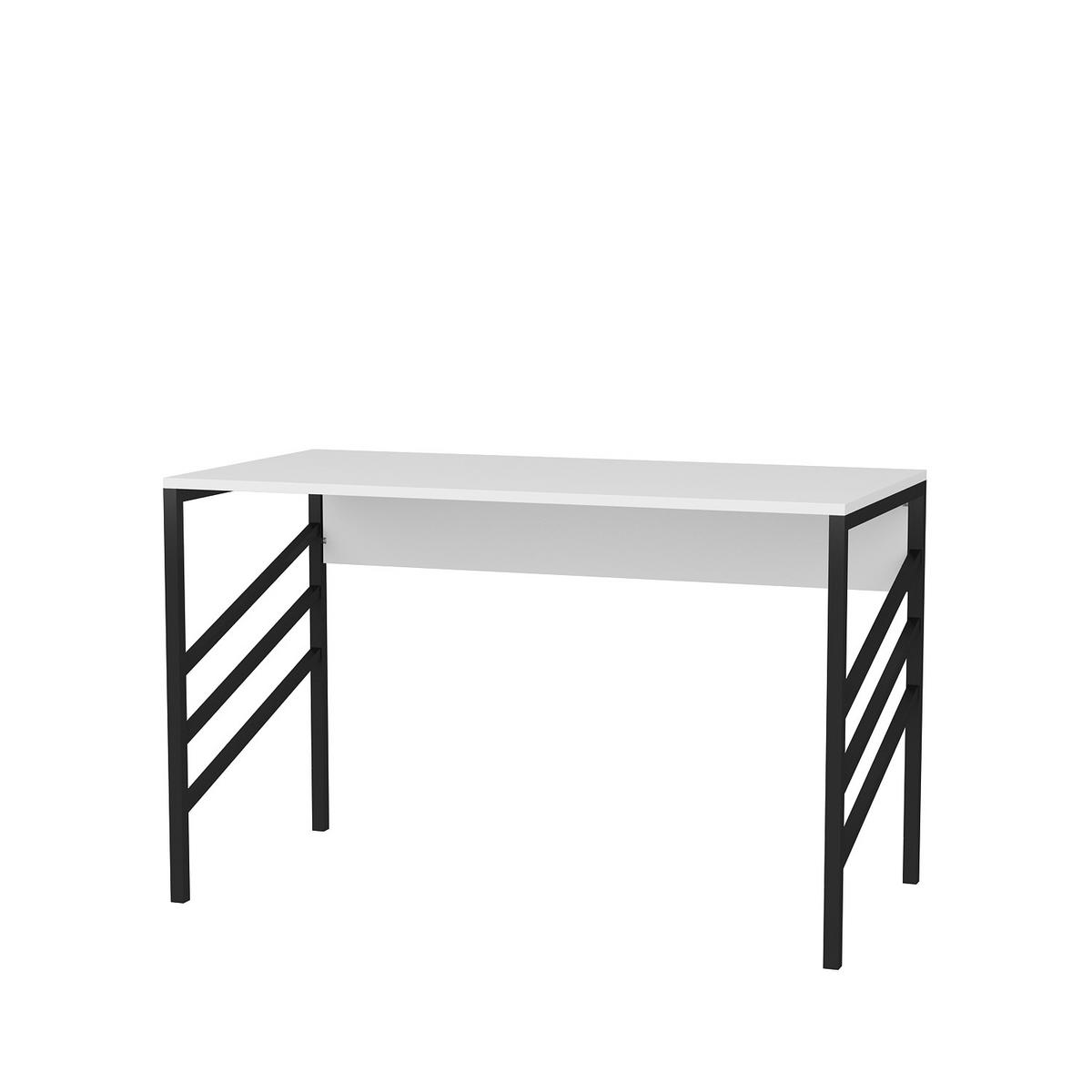 COMPUTERTISCH Josephine Schwarz Weiß - Schwarz/Weiß, Holzwerkstoff (120/60/75cm) - Decorotika