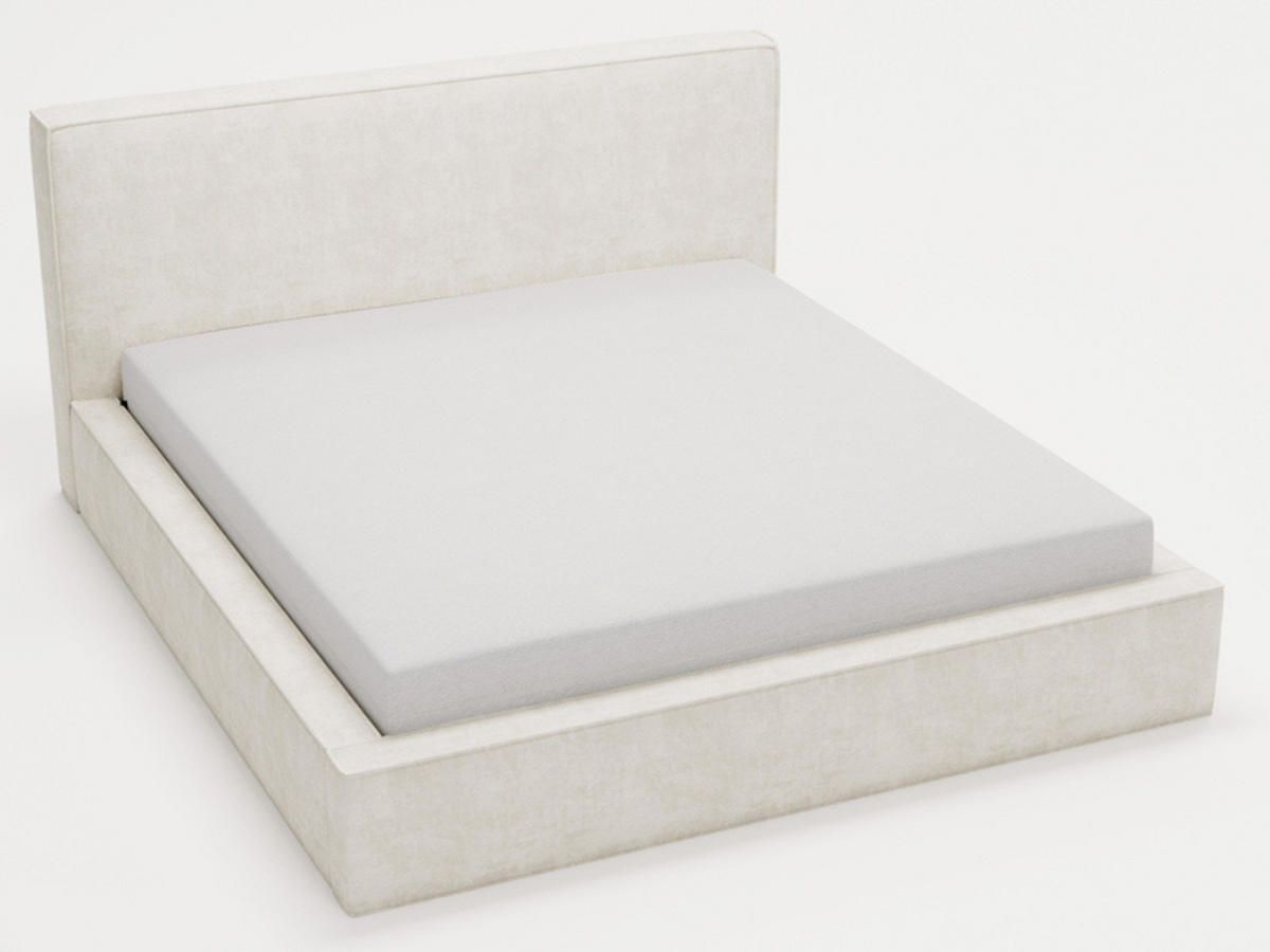 POLSTERBETT Monaco 180x200 Cremige - Creme, Textil (180/200cm) - Graingold