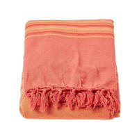 WOHNDECKE Morocco 150/200 cm, 100% Baumwolle gestreift - Orange, Textil (150/200cm) - Homescapes