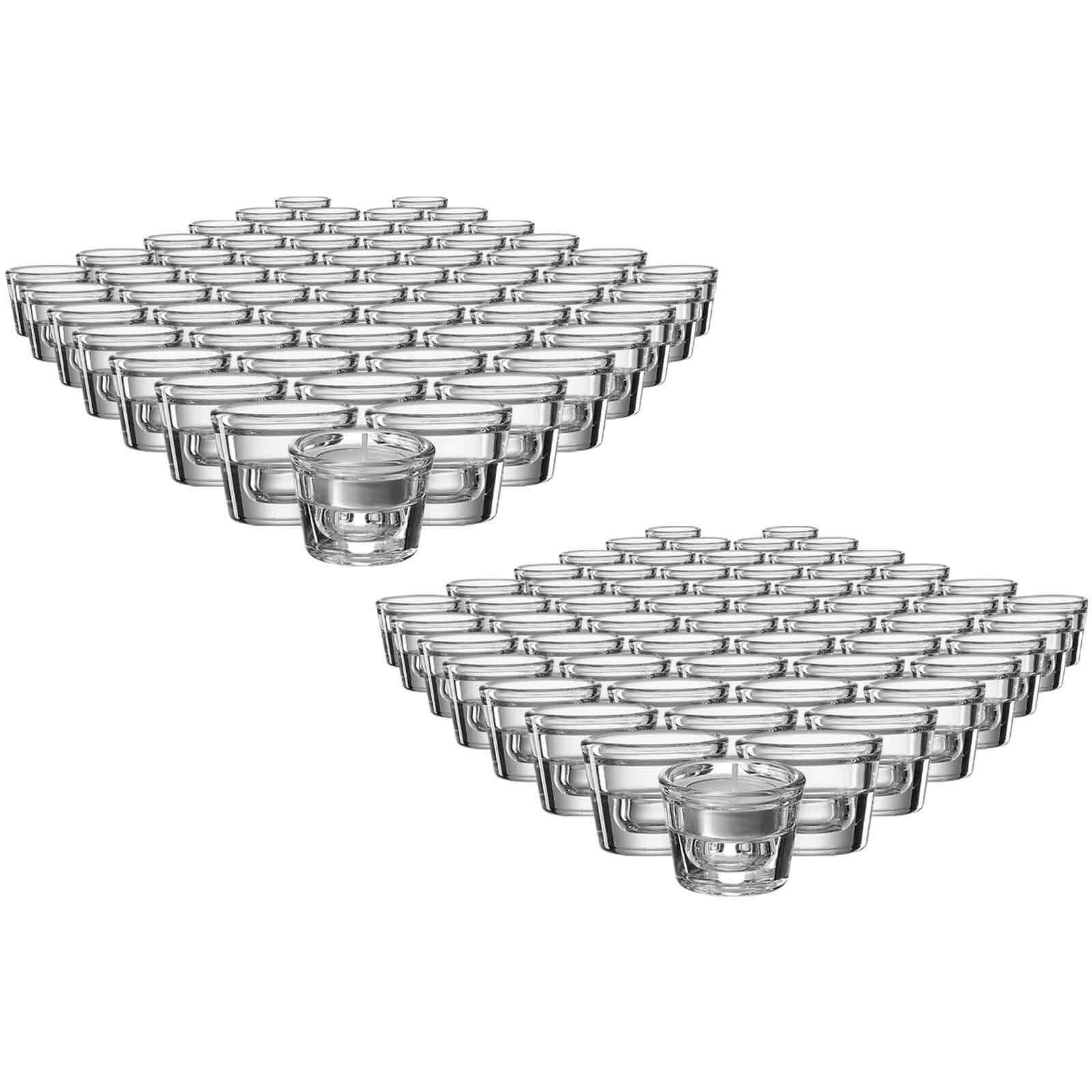 TEELICHTHALTER / KERZENHALTER Lumi transparent ø 6 cm 120er Set - Transparent, Glas (4cm) - Ritzenhoff Breker