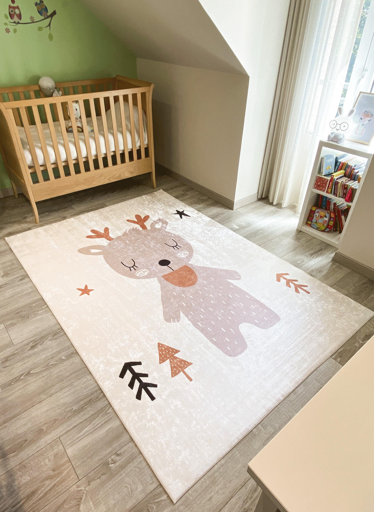KINDERTEPPICH mit braunem Hirschmuster Happy 120x160 cm - Braun, Textil (120/160cm) - Nazar Rugs