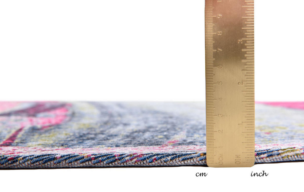 FLACHWEBETEPPICH Cosima 100x100 cm - Pink, Textil (100/100cm) - Gino Falcone