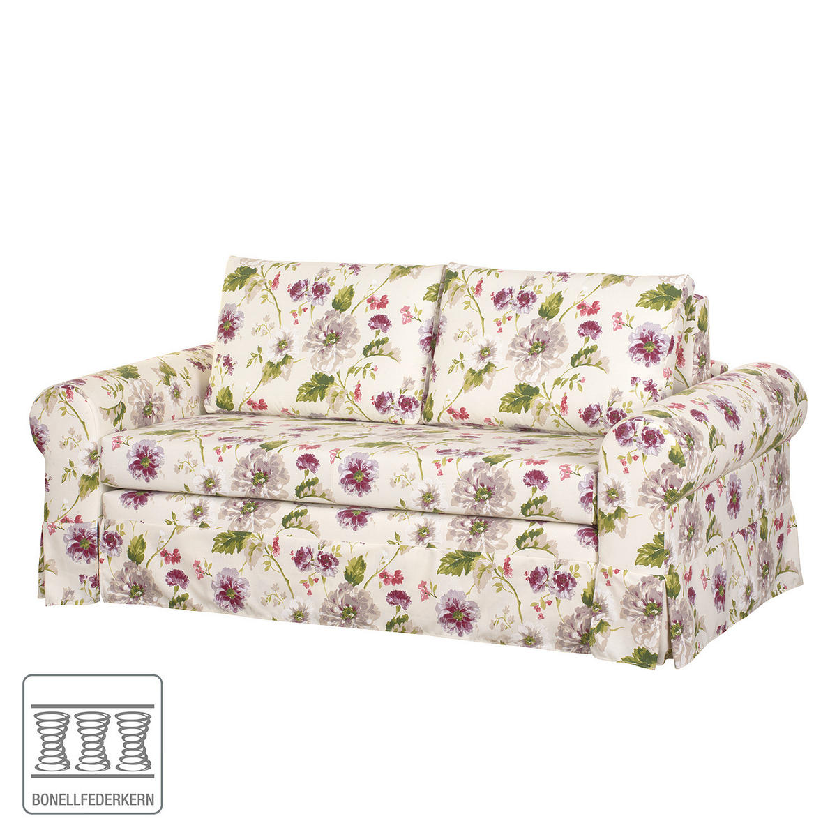 SCHLAFSOFA mit Husse - Brombeere/Creme, Textil (205/90/90cm) - home24