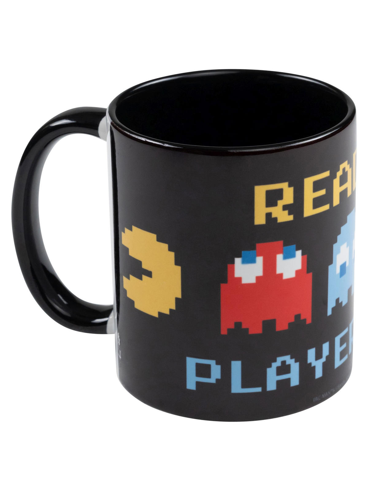 KAFFEEBECHER Pac-Man Ready! Player One Schwarz 320 ml - Schwarz, Keramik (0.32L) - United Labels