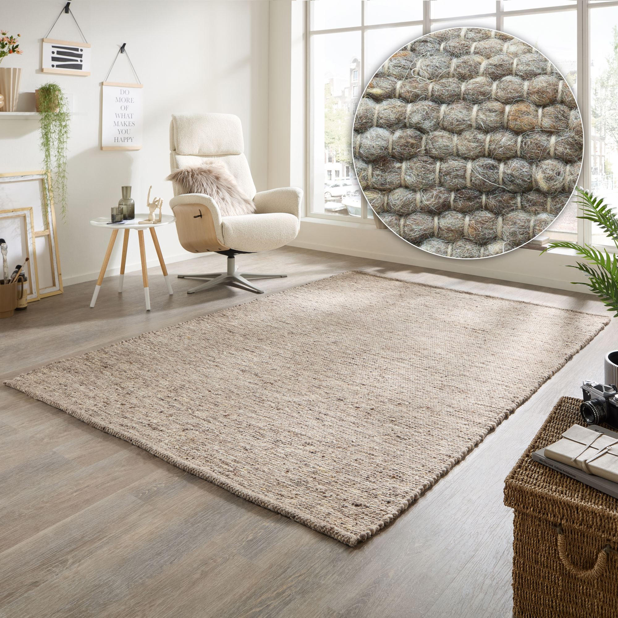 HANDWEBTEPPICH Atlas 190x290 cm - Braun, Textil (190/290cm) - Rug and Roll