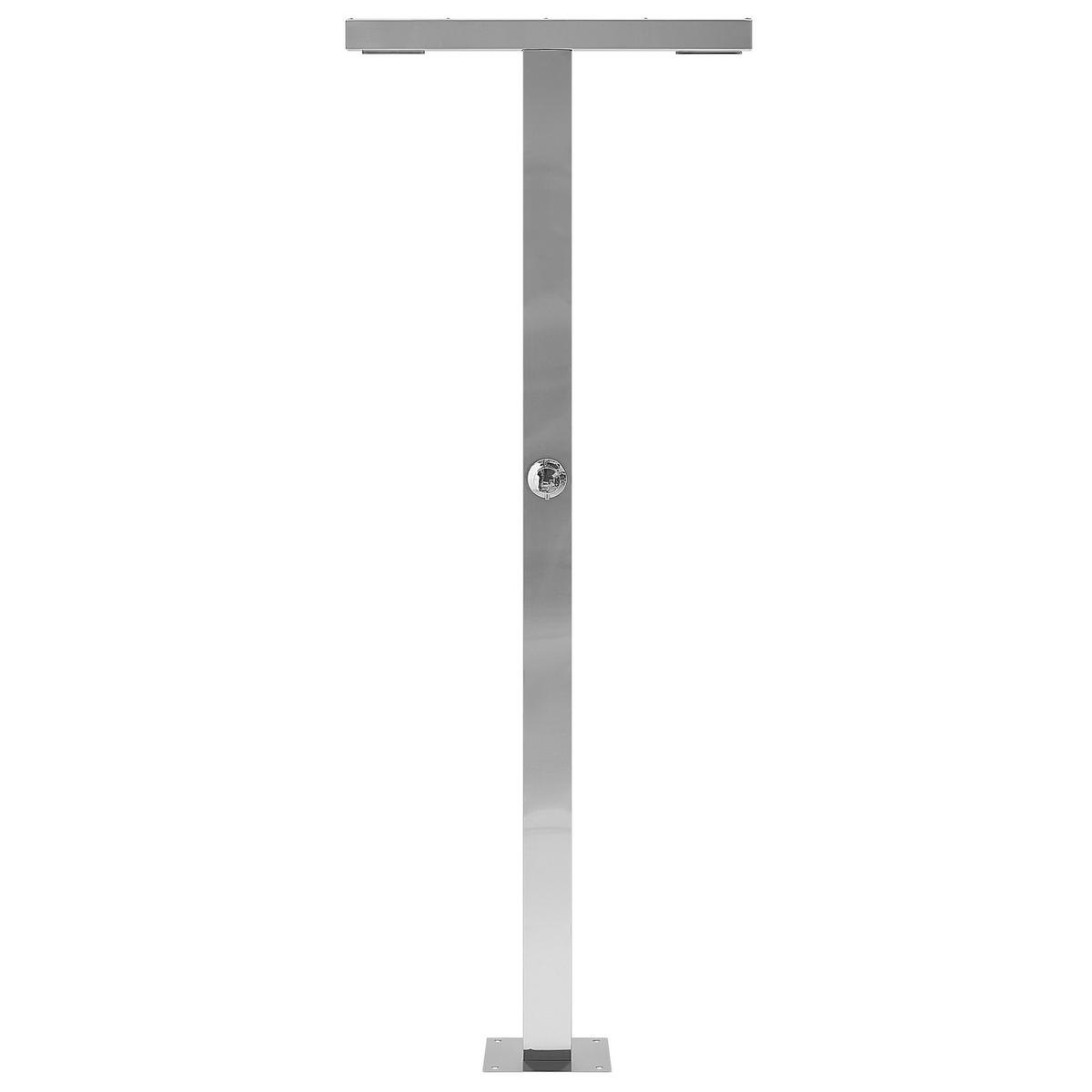 GARTENDUSCHE Silber Urzulai - Silberfarben, Metall (80/210/22cm) - Beliani