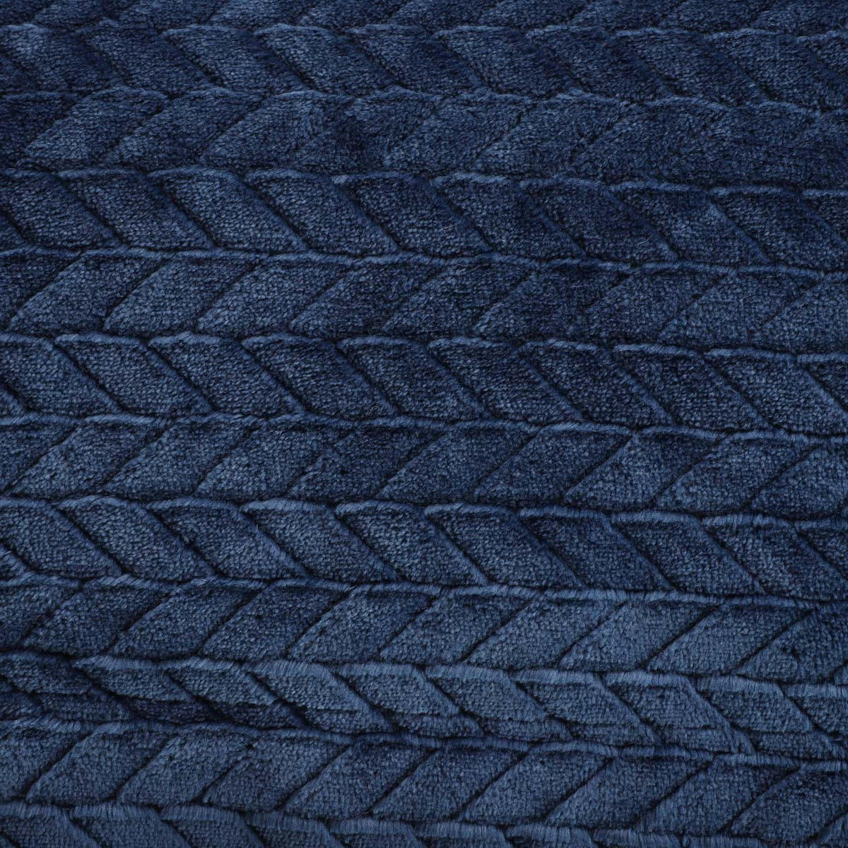 DECKE Laren marineblau 150/200 cm - Dunkelblau, Textil (150/200cm) - Homla