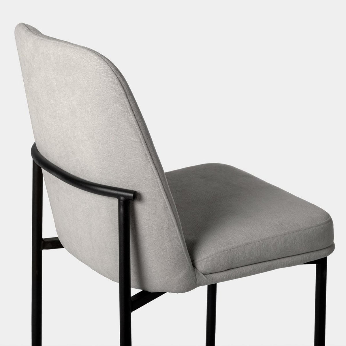 ESSZIMMERSTUHL Leila Grau 46 cm x 87 cm - Grau, Textil (46/87/59cm) - Klast Home