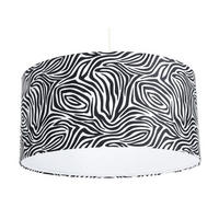 HÄNGELEUCHTE Schwarz 60/30 cm - Schwarz/Weiß, Kunststoff (60/0.8/30cm) - ONZENO