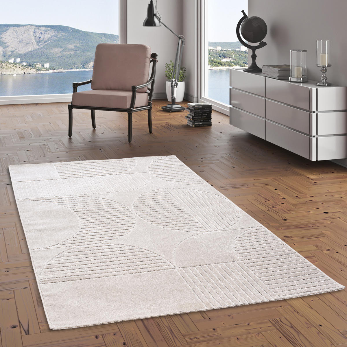 IN & OUTDOOR TEPPICH FLACHGEWEBE CLASSY - Champagner, Textil (200/290cm) - Pergamon