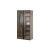 DREHTÜRENSCHRANK - Schrank Minewra 100 - Beige Flutes - Beige, Holzwerkstoff (101/200/51cm) - Möblo